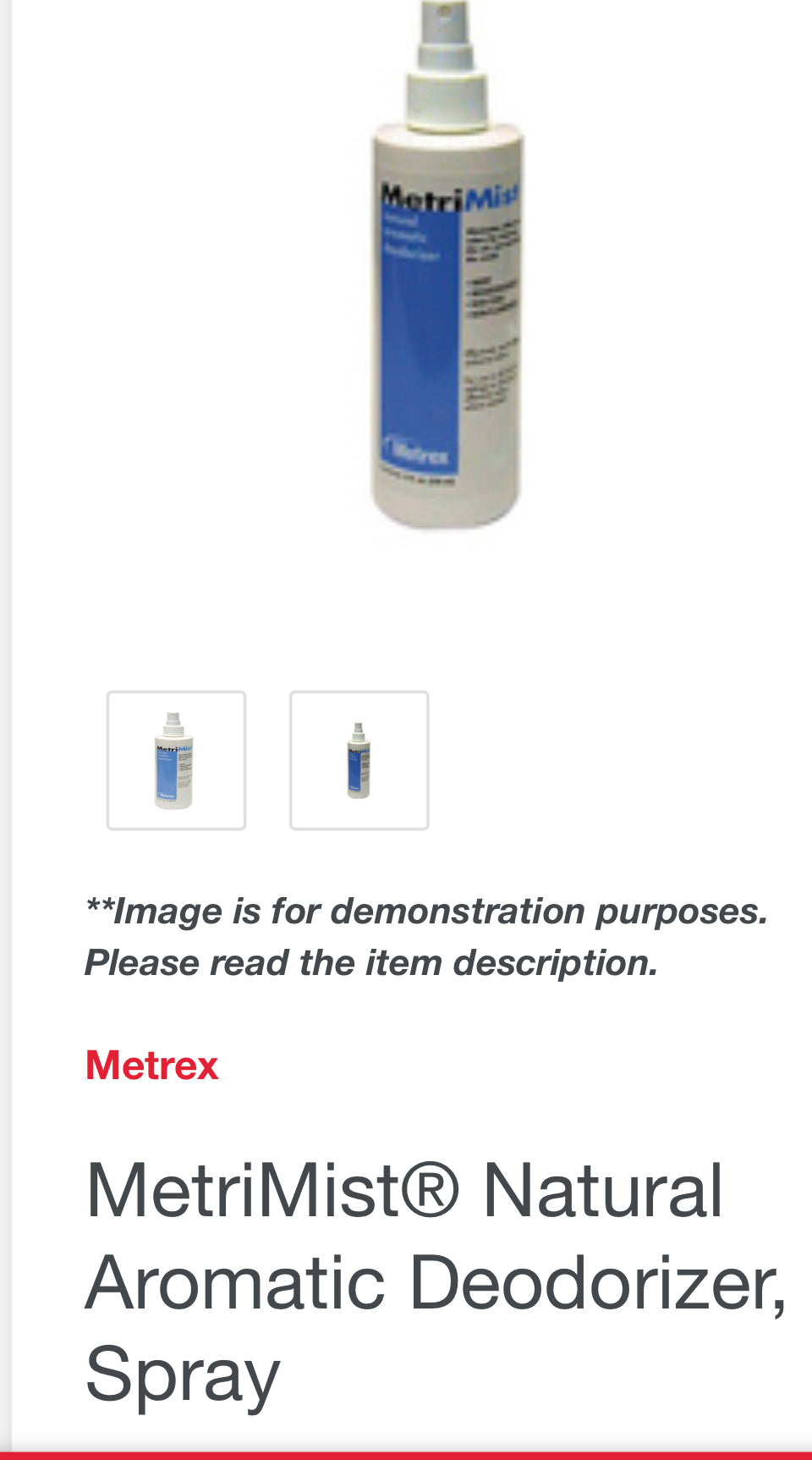 MetriMist® Natural Aromatic Deodorizer, Spray