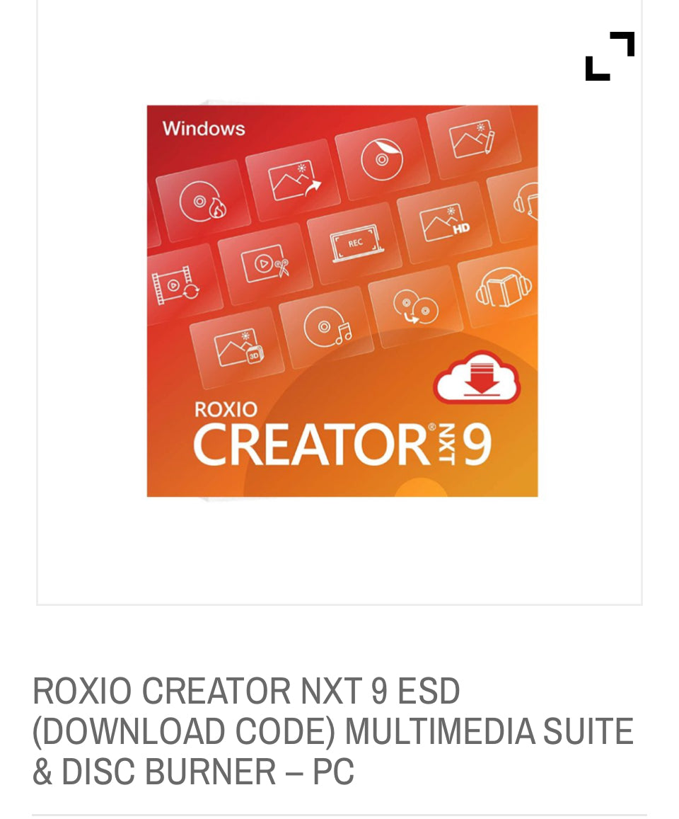 ROXIO CREATOR NXT 9 ESD (DOWNLOAD CODE) MULTIMEDIA SUITE & DISC BURNER – PC