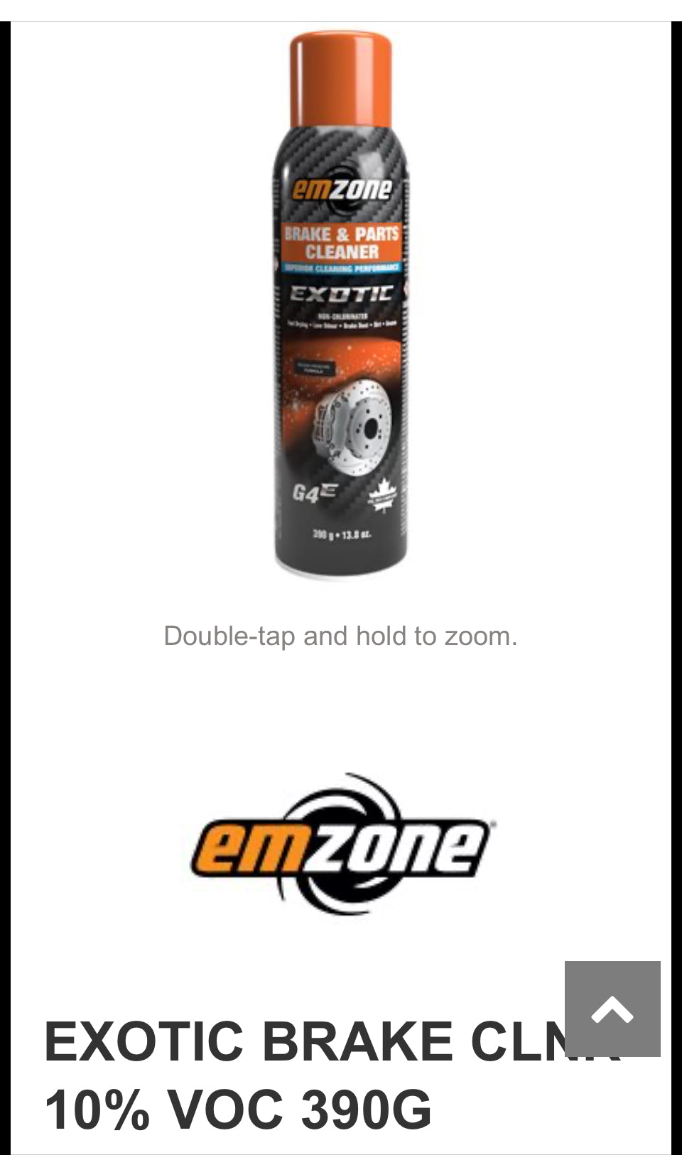 EXOTIC BRAKE CLNR 10% VOC 390G Product Code: EMZ45214; Case of 12