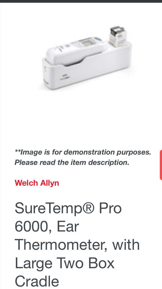 SureTemp® Pro 6000, Ear Thermometer, with Large Two Box Cradle WA-06000-300N Free Shipping in Canada, Taxes included