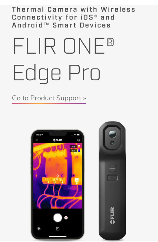 Thermal Camera with Wireless Connectivity for iOS® and Android™ Smart Devices FLIR ONE® Edge Pro FREE SHIPPING TAXES INCLUDED